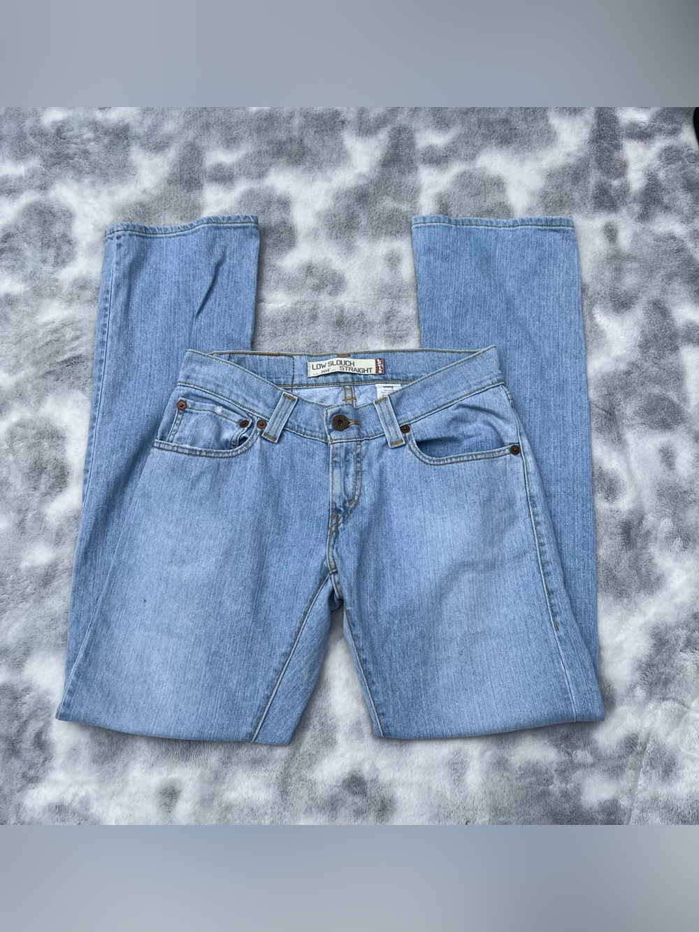 Vintage Levi’s Low Slouch Straight Light Wash Jeans